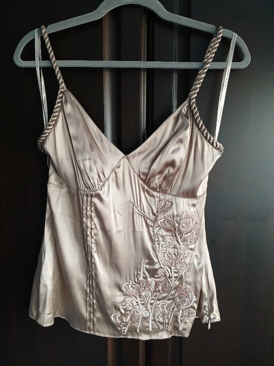 Karen Millen Tops - Karen Millen Size UK 10 Beige Dressy Tank